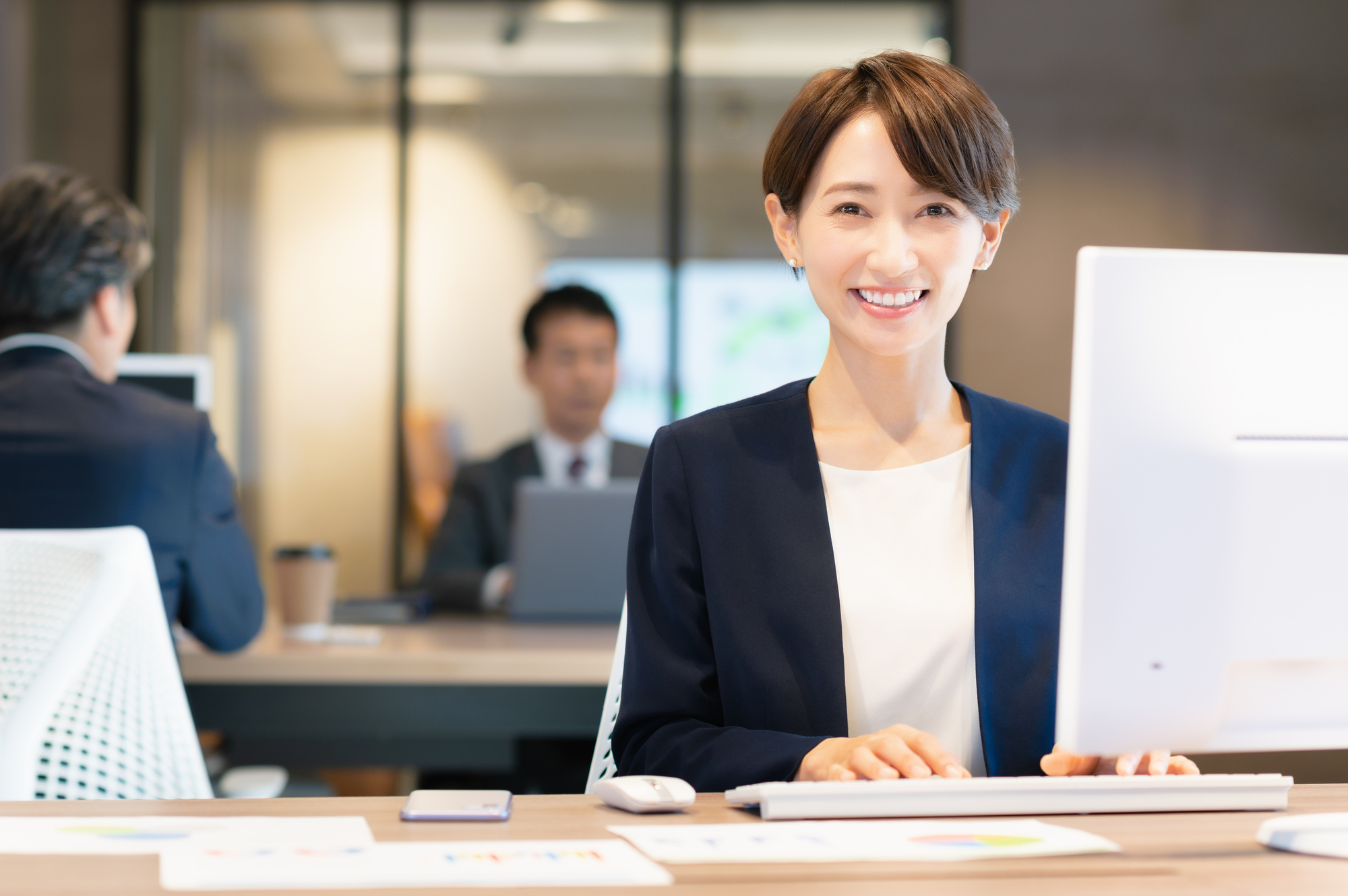 パートタイマー 事務職 給食委託会社求人イメージ